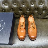 プラダ メンズ レザードレスシューズ 格安 2025新作 高再現度 精密ディテール 上質感 高級感仕上げ 職人技術再現 発送保証 安心サイト