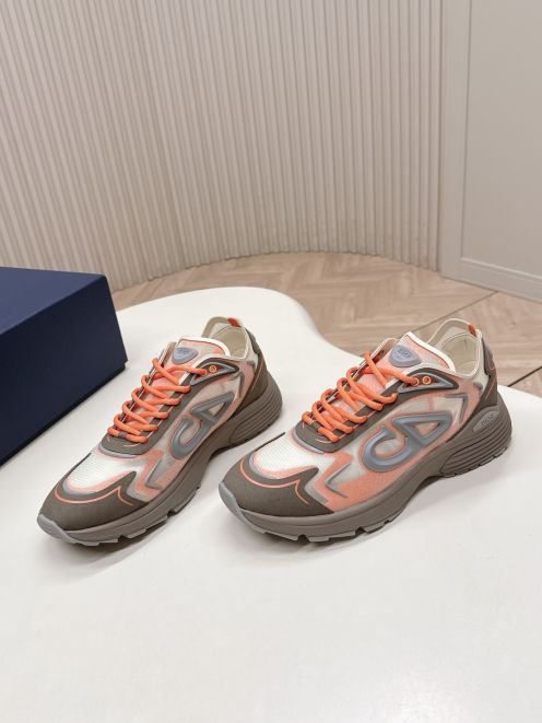 ディオール ブランド コピー 激安 ダッドスニーカー オレンジ グレージュ 厚底 高再現度 2026新作