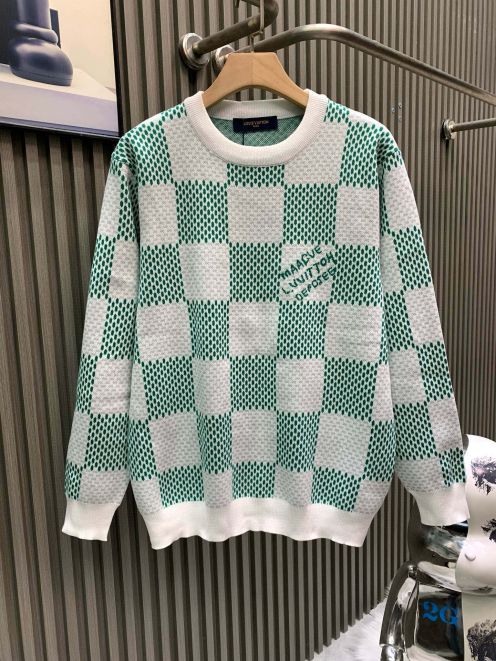 ルイ・ヴィトン n級 2026新作 チェック柄セーター 定番 高再現度 高品質 通気 快適な着心地 男女兼用 安心サイト