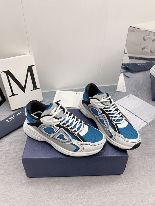 ディオール n級 2026新作 スニーカー ブルーホワイト配色 高再現度 精密ディテール 本革使用 高品質 安心サイト 追跡可能 発送保証