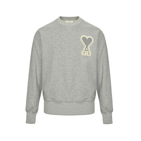 アミ パリ スウェット 2026新作 定番グレー 激安 高再現度 快適な着心地 男女兼用 肌触り良好 高品質仕上げ 安心サイト