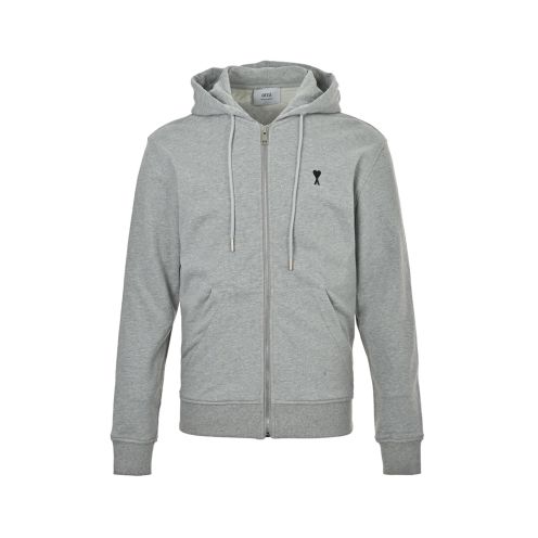 アミ パリ ジップパーカー 2026新作 定番グレー 激安屋口コミ 高再現度 快適な着心地 男女兼用 肌触り良好 高品質仕上げ 安心サイト