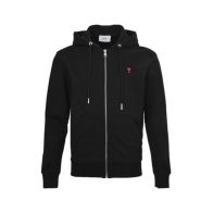 アミ パリ ジップパーカー 2026新作 定番ブラック コピー 高再現度 快適な着心地 男女兼用 肌触り良好 高品質仕上げ 安心サイト