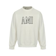 アミ パリ スーパーコピー ホワイト AMIロゴ プリント スウェット 2026新作 高評価 口コミ多数 快適な着心地 高再現度