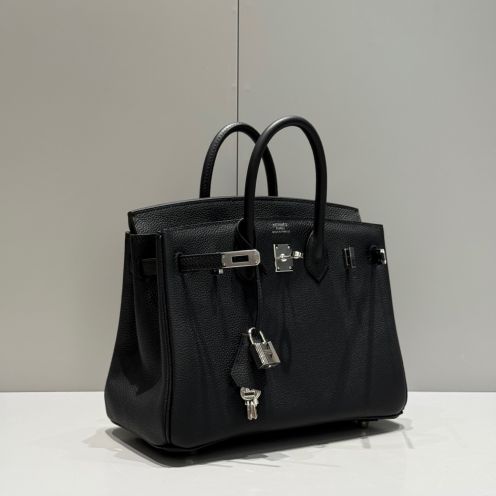 エルメス バーキン 25 ブラック ハンドバッグ 2026新作 格安 高再現度 本革使用 精密ディテール 高級感仕上げ 安心サイト 秘密厳守配送