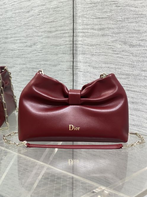 ディオール ボウデザイン チェーンバッグ 2026新作 本革使用 高再現度 精密ディテール 丁寧な縫製 上質感 安心取引 発送保証 格安