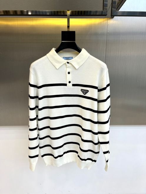 プラダ コピー 安全通販 2026新作 定番ボーダーポロセーター 高評価 口コミ多数 高再現度 快適な着心地 丁寧な縫製 安心サイト