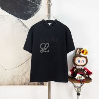 2026新作 ロエベ アナグラム刺繍Tシャツ 激安屋口コミ 高品質 通気 男女兼用 夏服 快適な着心地 精密ディテール 上質感 レビュー高リピ率
