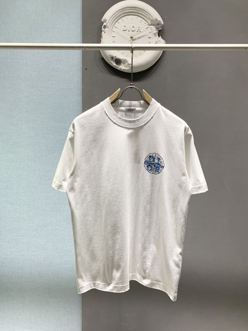 ストーンアイランド x ディオール メンズTシャツ ホワイト 2026新作 n級 ロゴ刺繍 半袖Tシャツ 通気 快適な着心地 シンプルカジュアル 高評価口コミ多数 日本倉庫発送 即納