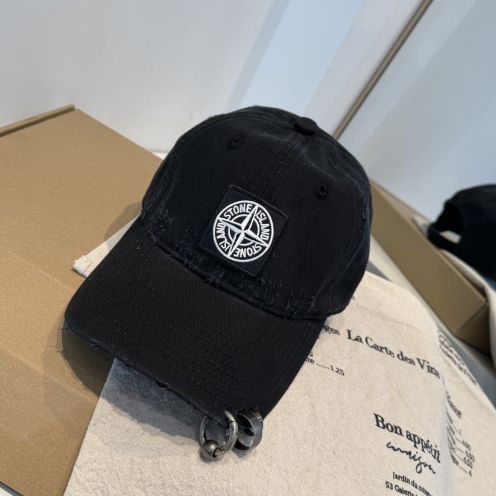 ストーンアイランド キャップ ブラック メンズ帽子 2026新作 n級 ベースボールキャップ カジュアル ストリート 日本倉庫発送 即納