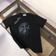 ストーンアイランド メンズTシャツ ブラック 2026新作 n級 通気 快適な着心地 精密ロゴデザイン カジュアル人気モデル 高評価口コミ多数 日本倉庫発送 即納