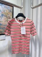 シャネル 本物級コピー ボーダーニット半袖トップス クラシックデザイン 通気 定番