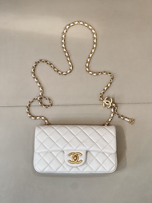 シャネル ハイブランド キルティングチェーンショルダーバッグ ミニフラップデザイン 精密ディテール