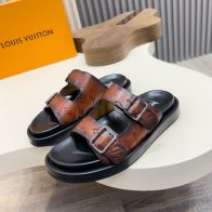 ルイヴィトン 本物級コピー ダブルストラップサンダル モノグラム型押し 高再現度