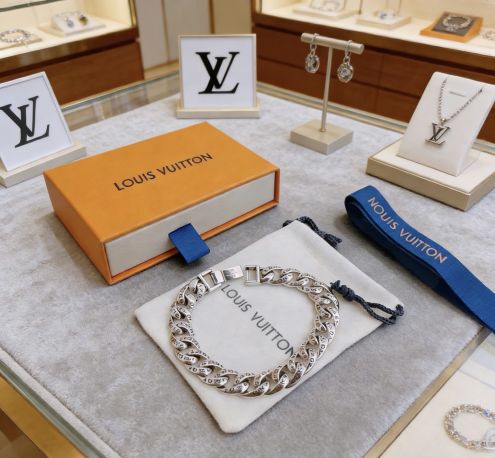 ルイヴィトン 本物級コピー モノグラムチェーンブレスレット シルバー 高品質