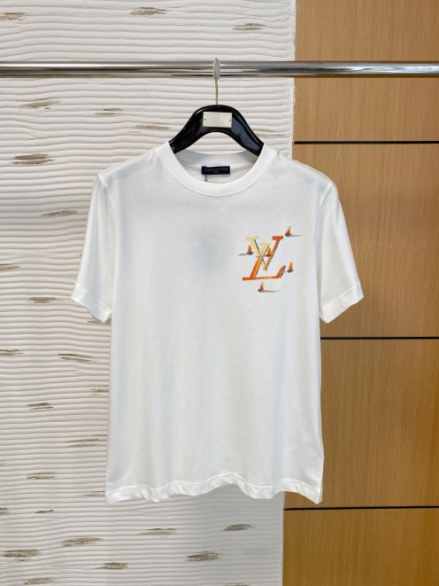 ルイヴィトン n級 ロゴ刺繍Tシャツ 半袖 男女兼用 新作