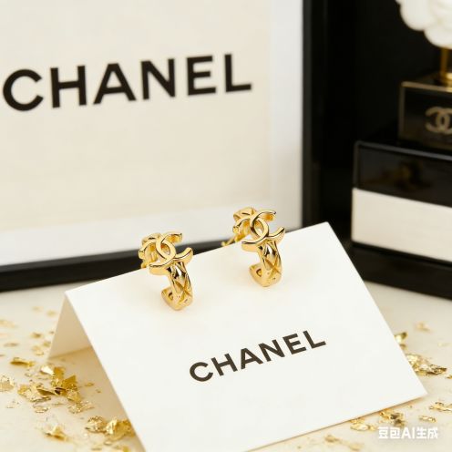 シャネル n級 フープピアス CCロゴシンプルデザイン ゴールド仕上げ 圧倒的な再現度