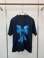 バレンシアガ ブランド コピー 半袖Tシャツ バタフライプリント アートデザイン 快適な着心地 精密ディテール