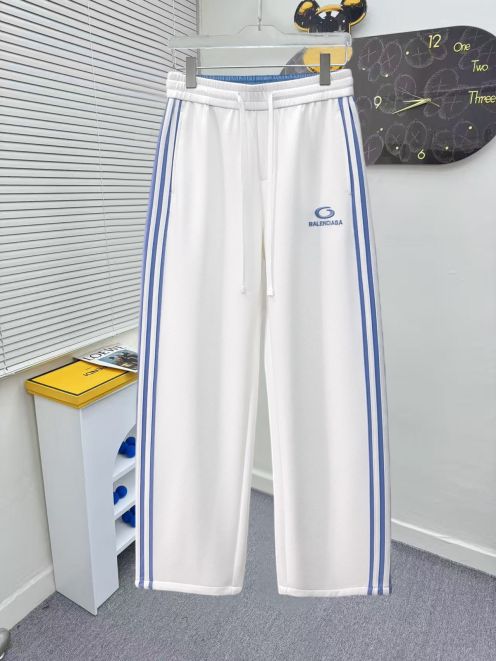 バレンシアガ ハイブランド サイドラインスウェットパンツ クリーンデザイン 高評価 上質シルエット