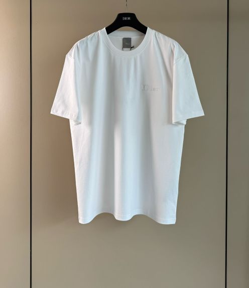 ディオール n級 ロゴ刺繍Tシャツ ミニマルデザイン 丁寧な縫製 上質感仕上げ