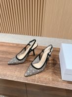 ディオール 本物級コピー スリングバックパンプス チュール刺繍ポインテッドトゥデザイン 口コミ多数