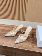 ディオール ブランド コピー ミュールパンプス ポインテッドトゥ刺繍チュールデザイン 安心サイト