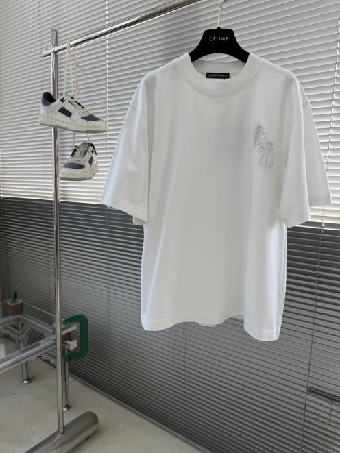クロムハーツ ブランド コピー 半袖Tシャツ クロス刺繍 オーバーサイズ 肌触り良好 新作