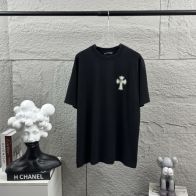 クロムハーツ ハイブランド Tシャツ クロス刺繍 半袖 シンプルデザイン 激安