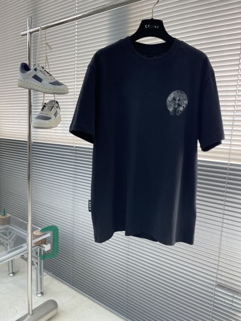 クロムハーツ 格安 半袖Tシャツ サークルロゴプリント 通気 数量限定入荷 上質感