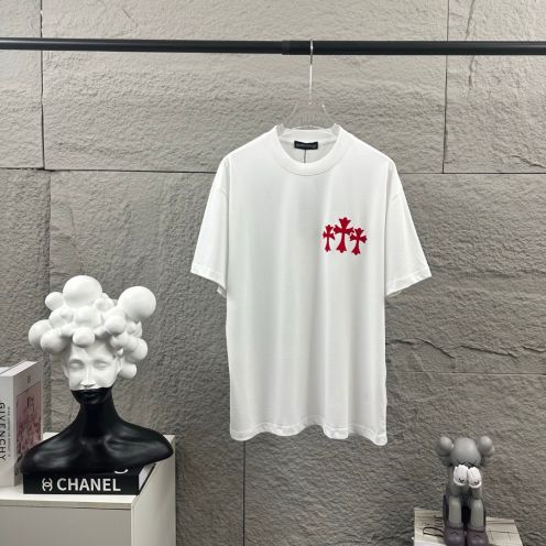 クロムハーツ 本物級コピー 半袖Tシャツ クロスロゴプリント 通気 安心サイト 上質感