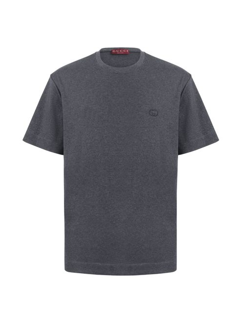 グッチ n級 Tシャツ ミニロゴ刺繍 クルーネックシンプル設計 通気性抜群 高評価モデル