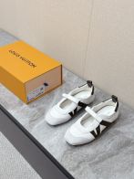 ルイヴィトン ハイブランド ストラップシューズ モノグラム切替デザイン 軽量設計 上品カジュアル 丁寧な縫製