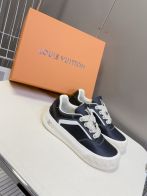 ルイヴィトン ブランド コピー レザースニーカー バイカラーデザイン スタイリッシュシルエット 新作