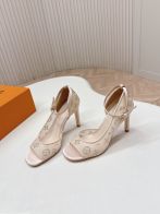 ルイヴィトン n級 サンダル メッシュ刺繍 アンクルストラップ ヒール仕様 上質感