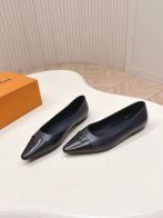 ルイヴィトン ハイブランド フラットパンプス ポインテッドトゥ レザー仕上げ ミニマル設計 安心サイト