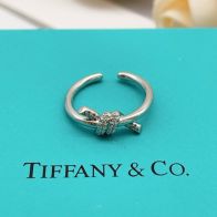 ティファニー n級 ノットリング オープンバンドデザイン パヴェ装飾 上質感 安全取引