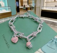 ティファニー ハイブランド チェーンブレスレット ハートチャーム カップケーキ装飾 高級レベル仕様