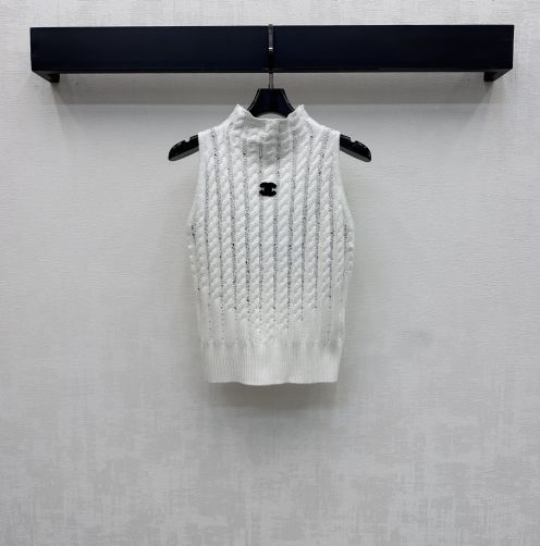 シャネル スーパーコピー ニットトップス ノースリーブ編み込みデザイン 快適な着心地 定番