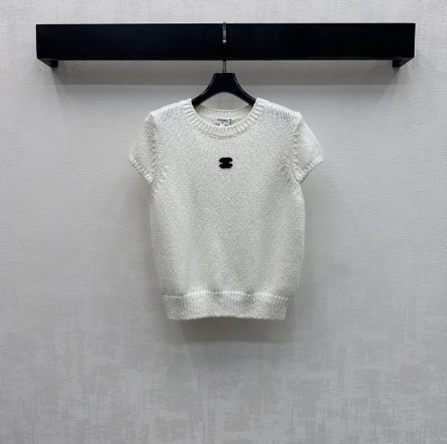 シャネル ブランド コピー ニットトップス 半袖シンプルデザイン 肌触り良好 新作