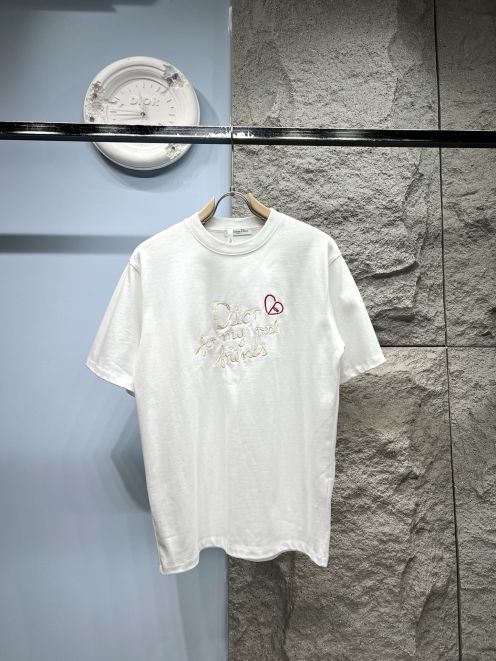 ディオール n級 半袖Tシャツ 刺繍ロゴデザイン カジュアルスタイル 上質感