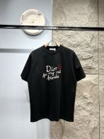 ディオール ハイブランド 半袖Tシャツ 刺繍ロゴハートデザイン カジュアルスタイル 高級感仕上げ