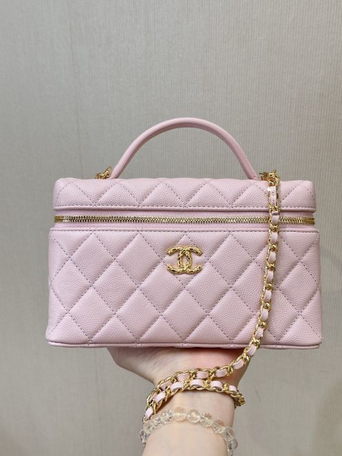 シャネル ブランド コピー バニティバッグ チェーン付きハンドバッグ キルティング仕様 高評価