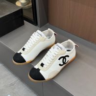シャネル 格安 ローカットスニーカー ホワイトブラック配色クラシック仕様 高評価