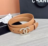 シャネル ハイブランド レザーベルト CCロゴバックル シンプルエレガント 高品質