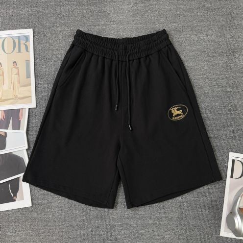 バーバリー 格安 スウェットショートパンツ ロゴ刺繍デザイン 精密ディテール