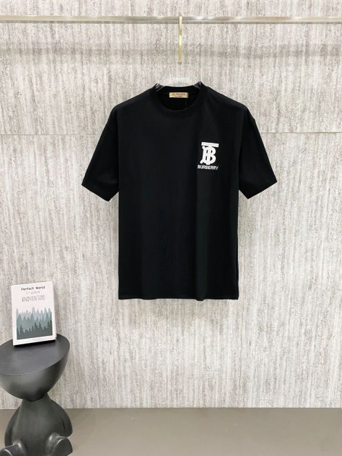 バーバリー 格安 Tシャツ TBロゴプリント クルーネックデザイン 快適な着心地