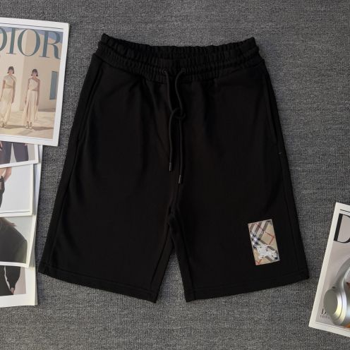 バーバリー n級 スウェットショートパンツ チェックパッチデザイン 高再現度