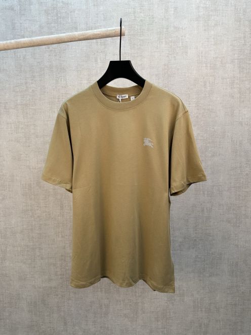 バーバリー n級 Tシャツ ロゴ刺繍 クルーネックデザイン 通気