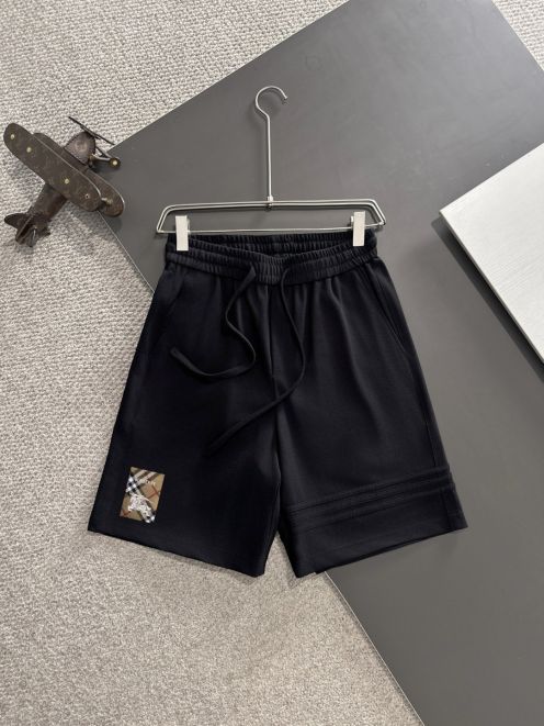 バーバリー スーパーコピー スウェットショートパンツ チェックパッチデザイン 上質感