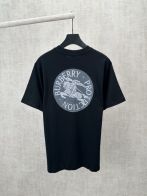 バーバリー ブランド コピー Tシャツ ロゴ刺繍 クルーネックデザイン 夏服